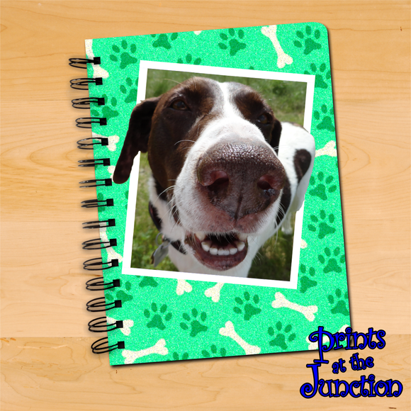 Funny Dog Journal Gift/ Dog Selfie Photo Journal/ Funny Close Up Dog Selfie Photo Notebook/ Spiral Journal Gift/ Dog Lover Gift