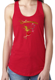 Drinkerbell Tank Top/ Disney Drinking Epcot Food And Wine Festival Women’s Tank/ Funny Tinkerbell Gold, Glitter Red Wine Glass Vacation Tank