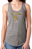 Drinkerbell Tank Top/ Disney Drinking Epcot Food And Wine Festival Women’s Tank/ Funny Tinkerbell Gold, Glitter Wine Glass Vacation Tank