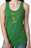 Drinkerbell Tank Top/ Disney Drinking Epcot Food And Wine Festival Women’s Tank/ Funny Tinkerbell Gold, Glitter Wine Glass Vacation Tank