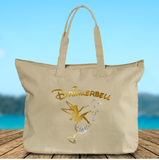 Drinkerbell Tote Bag/ Disney Drinking Epcot Food And Wine Festival Tote/ Disney Tinkerbell Gold, Glitter Champagne Bubbles Glass Book Bag