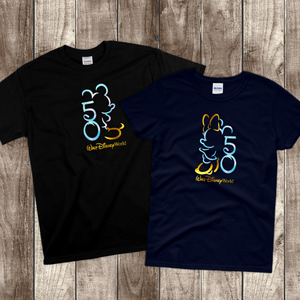 Disney 50th anniversary Earidescent matching shirts