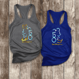 Disney 50th Anniversary Tanks/ EARidescent Holographic 50 Gold Mickey Mouse Or Minnie Mouse Vacation Tank Top