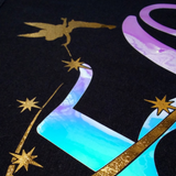 Disney 50th Anniversary Sweatshirt/ EARidescent Holographic 50 And Gold Tinkerbell Stars Vacation Fleece Sweater