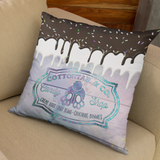 Easter Bunny Pillow/ Cottontail Candy Shop Wood Farmhouse Sign Chocolate Drips With Sprinkles Spring Decor
