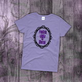 Haunted Mansion Disney Shirts/ Foolish Mortal Purple Metallic Vacation T-Shirts