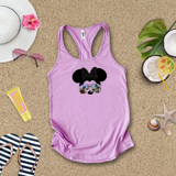 Disney Star Wars Minnie Mouse Tank / Galaxy’s Edge Chewbacca Vacation Shirt/ Minnie Galaxy Glitter Bow Top