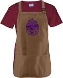 Haunted Mansion Disney Ghost Host Apron/ Metallic Purple Hitchhiking Ghosts Happy Haunts Foolish Mortal Halloween Cooking Adjustable Apron