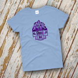 Haunted Mansion Disney Ghost Host Shirts/ Metallic Purple Hitchhiking Ghosts Happy Haunts Foolish Mortal T-Shirt