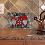 Christmas Gnome Cutting Board/ Gnome For Christmas Plaid Rustic Country Holiday Farmhouse Kitchen Décor Gift