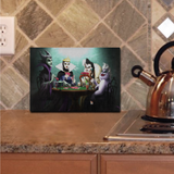 Disney Villains Cutting Board/ Cruella Deville, Maleficent, Evil Queen, Ursula Poker Game Kitchen Décor Gift