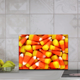 Halloween Candy Corn Glass Cutting Board/ Halloween Party Trick Or Treat Candy Kitchen Décor Gift