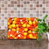 Halloween Candy Corn Glass Cutting Board/ Halloween Party Trick Or Treat Candy Kitchen Décor Gift