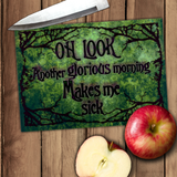 Halloween Hocus Pocus Glass Cutting Board/ Glorious Morning Sanderson Sisters Quote Kitchen Décor Gift