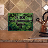 Halloween Hocus Pocus Glass Cutting Board/ Glorious Morning Sanderson Sisters Quote Kitchen Décor Gift