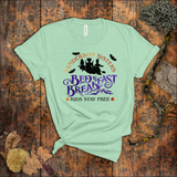 Hocus Pocus Shirts/ Sanderson Sisters Bed And Breakfast Metallic Purple And Orange Halloween T Shirts