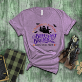 Hocus Pocus Shirts/ Sanderson Sisters Bed And Breakfast Metallic Purple And Orange Halloween T Shirts