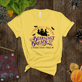 Hocus Pocus Shirts/ Sanderson Sisters Bed And Breakfast Metallic Purple And Orange Halloween T Shirts