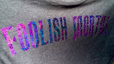 Disney Haunted Mansion Jersey/ Foolish Mortal Spirit Shirt/ Purple Holographic Foolish Mortal Disney Vacation Oversized Jersey