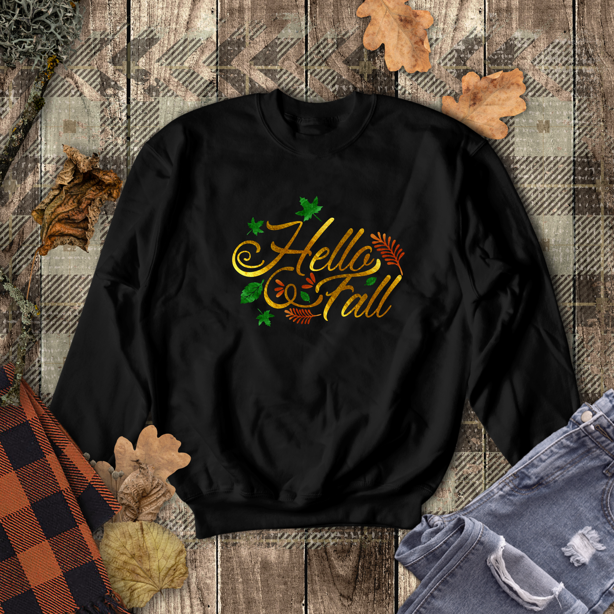 Metallic 2025 gold sweatshirt
