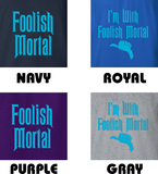Haunted Mansion Couple Shirts/ Disney Matching Family I’m With Foolish Mortal/ Hitchhiking Ghosts Vacation T-Shirts
