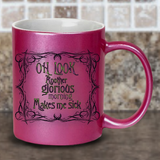 Hocus Pocus Coffee Mug / Funny Hocus Pocus Quote Pearl Metallic Coffee Lover Mug / Glorious Morning Fall Coffee Lover Mug