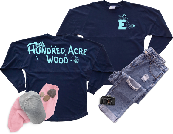 Disney Winnie The Pooh Jersey/ Hundred Acre Wood Eeyore Spirit Shirt/ Disney Vacation Oversized Jersey Top