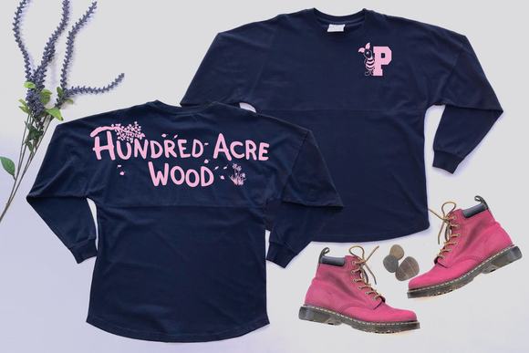 Disney Winnie The Pooh Jersey/ Hundred Acre Wood Piglet Spirit Shirt/ Disney Vacation Oversized Jersey Top