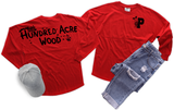 Disney Winnie The Pooh Jersey/ Hundred Acre Wood Piglet Spirit Shirt/ Disney Vacation Oversized Jersey Top