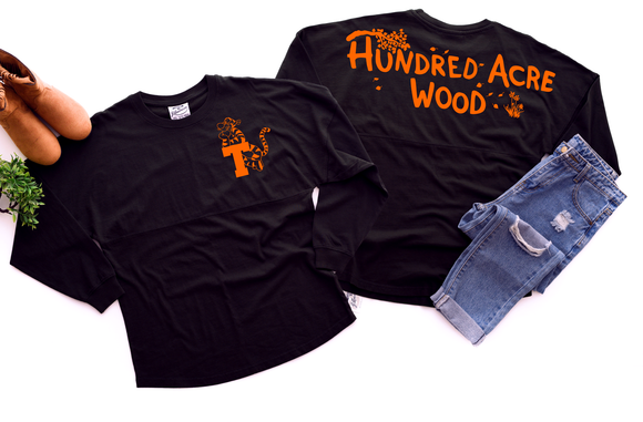 Disney Winnie The Pooh Jersey/ Hundred Acre Wood Tigger Spirit Shirt/ Disney Vacation Oversized Jersey Top