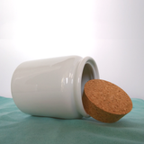 Halloween Décor Ceramic Jar/ Salem Broom Company Sign Creamer/ Sugar/ Spice/ Apothecary Jar With Cork Lid Kitchen Gift