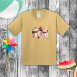 Strawberry Treats Kids Shirts/ Milkshakes Strawberries And Chocolate Children T Shirts