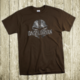 Mandalorian Dadalorian Shirts/ Metallic Star Wars Dad Father’s Day T-Shirts