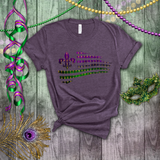 Mardi Gras Shirts/ New Orleans NOLA Fleur De Lis Purple, Green Flag T shirts