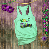 Mardi Gras Tanks/ New Orleans NOLA Purple, Green, Yellow Argyle Vintage Truck Fleur De Lis Party Tank Tops