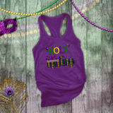 Mardi Gras Tanks/ New Orleans NOLA Purple, Green, Yellow Argyle Vintage Truck Fleur De Lis Party Tank Tops