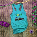 Mardi Gras Tanks/ New Orleans NOLA Purple, Green, Yellow Argyle Vintage Truck Fleur De Lis Party Tank Tops