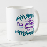 Mermaid Mug/ Blue, Sea Green, Purple Mermaids Are Awesome Coffee Lover Gift/ I’m A Mermaid Nautical Mug/ Mermaid Quote Gift