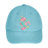 Disney Easter Plaid Hat/ Mickey Mouse Spring Lavender, Green, Pink Plaid Baseball Hat/ Spring Tartan Disney Adjustable Cap