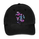Disney Hat/ Mickey Mouse Quotes Baseball Hat/ Disney Mickey Mouse Pose Cartoon Pink And Blue Pattern Art Adjustable Baseball Cap