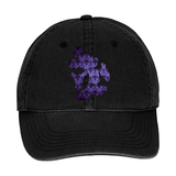 Disney Haunted Mansion Hat/ Mickey Mouse Haunted Mansion Purple Wallpaper Baseball Hat/ Disney Mickey Mouse Adjustable Cap
