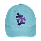 Disney Haunted Mansion Hat/ Mickey Mouse Haunted Mansion Purple Wallpaper Baseball Hat/ Disney Mickey Mouse Adjustable Cap