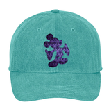 Disney Haunted Mansion Hat/ Mickey Mouse Haunted Mansion Purple Wallpaper Baseball Hat/ Disney Mickey Mouse Adjustable Cap