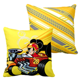 Disney Mickey Mouse Pillow/ Mickey Mouse And The Roadster Racers Throw Pillow Décor/ Racing/ Race Car Mickey Mouse Bedroom Pillow Gift