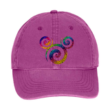 Disney Mickey Mouse Hat/ Swirl Rainbow Mickey Baseball Hat/ Disney Mickey Holographic Metallic Rainbow Vacation Adjustable Cap