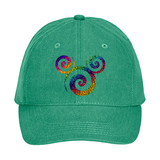 Disney Mickey Mouse Hat/ Swirl Rainbow Mickey Baseball Hat/ Disney Mickey Holographic Metallic Rainbow Vacation Adjustable Cap