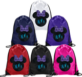 Haunted Mansion Hitchhiking Ghosts Glitter Backpack/ Disney Minnie Mouse Glitter Drawstring Bag/ Haunted Mansion Minnie Bow Travel Park Bag