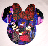 Mickey Minnie Mouse Halloween Glitter Sweatshirt/Disney Minnie Mouse Glitter Sweatshirt/Halloween Mickey Vampire Costume Minnie Bow Sweater