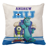 Disney Monsters University Pillow/ Personalized Back To School Monsters University Throw Pillow Décor/ Mike And Sulley Bedroom Pillow Gift