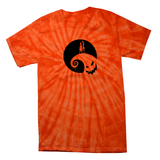 Disney Nightmare Before Christmas Tie Dye Shirt/ Jack Skellington And Sally/ Spiral Hill Halloween Oogie Boogie Tie Dye T-Shirt